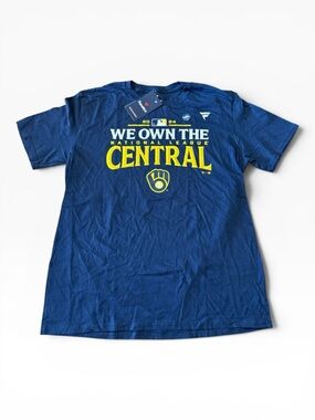 Milwaukee Brewers "Locker Room" T-Shirt  NLC  Division Champions - NWT